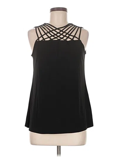 Pre-owned Neiman Marcus Sleeveless Blouse In Black