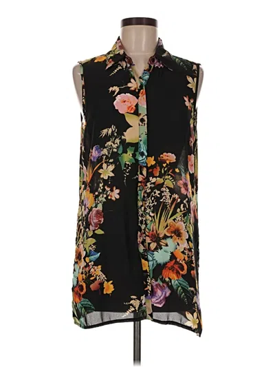 Pre-owned Neiman Marcus Sleeveless Blouse In Black