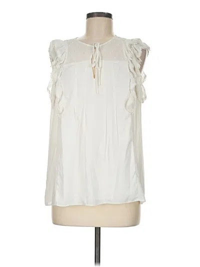 Pre-owned Neiman Marcus Sleeveless Blouse In Ivory