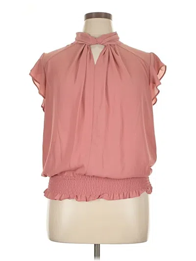 Pre-owned Neiman Marcus Sleeveless Blouse In Pink