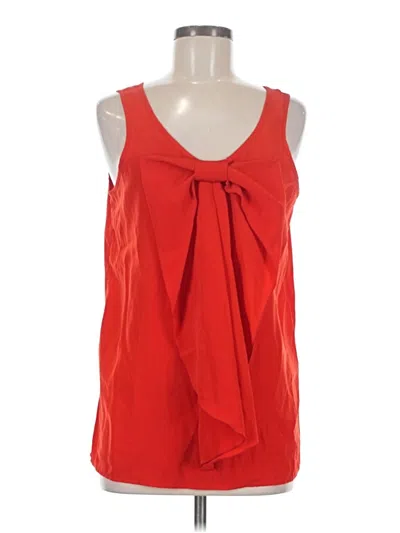 Pre-owned Neiman Marcus Sleeveless Blouse In Red