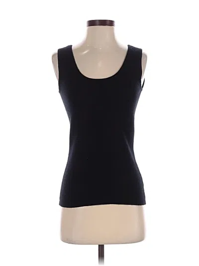 Pre-owned Neiman Marcus Sleeveless Top Black Scoop Neck Tops