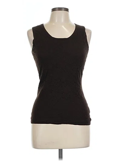 Pre-owned Neiman Marcus Sleeveless T-shirt In Brown