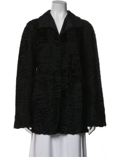 Pre-owned Neiman Marcus Sorbara Fur Jacket In Black
