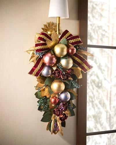 Neiman Marcus Spiritual Christmas Door Spray, 30" In Multi