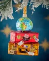 Neiman Marcus Stack Of Suitcases Christmas Ornament