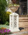 Neiman Marcus Stonecast Urn In Limestone