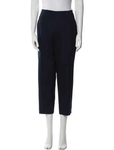 Pre-owned Neiman Marcus Straight Leg Pants In Blue