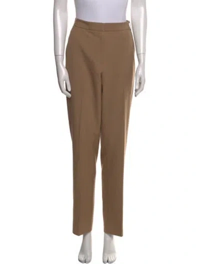 Pre-owned Neiman Marcus Straight Leg Pants In Brown