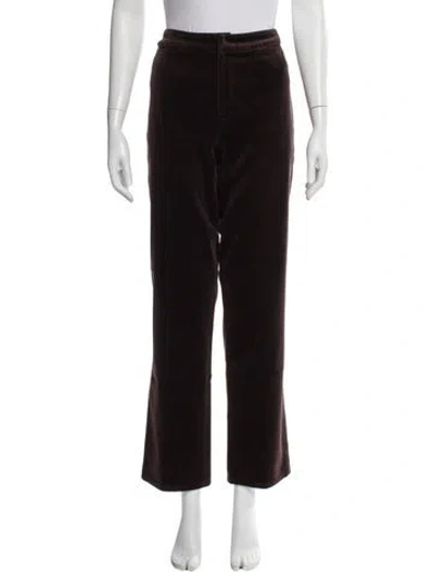 Pre-owned Neiman Marcus Straight Leg Pants In Brown