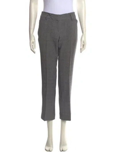 Pre-owned Neiman Marcus Straight Leg Pants In Gray