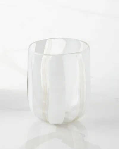 Neiman Marcus Stripe Tumbler In Transparent