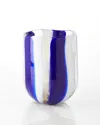 Neiman Marcus Stripe Tumbler In Blue