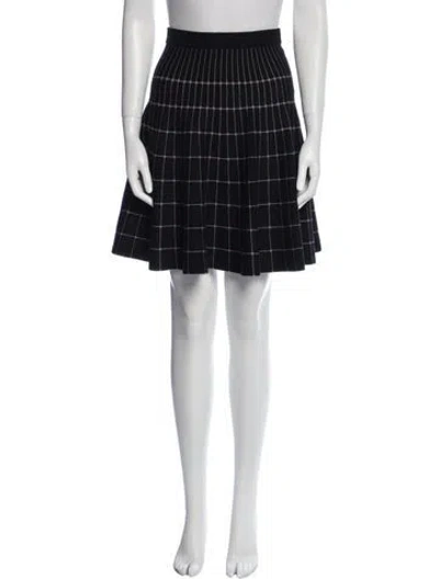 Pre-owned Neiman Marcus Striped Mini Skirt In Multi