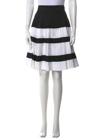 Pre-owned Neiman Marcus Striped Mini Skirt In Multi