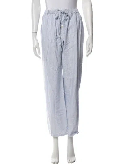 Pre-owned Neiman Marcus Striped Pants In Blue