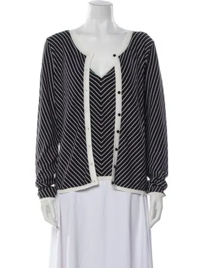 Pre-owned Neiman Marcus Striped Set In Blue