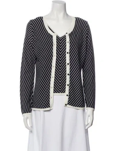 Pre-owned Neiman Marcus Striped Set In Blue