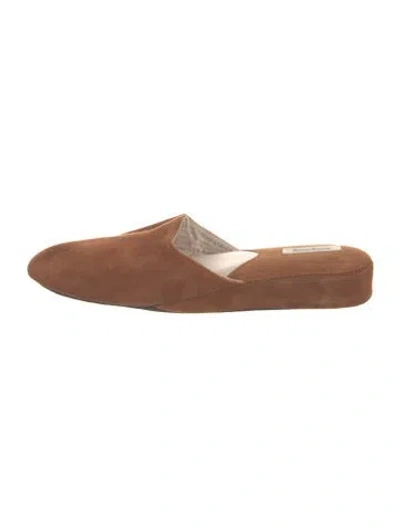 Pre-owned Neiman Marcus Suede In Brown