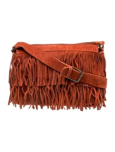 Pre-owned Neiman Marcus Suede Shoulder Bag In Brown