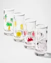 Neiman Marcus Summer Fun 2.8 Oz. Shot Glasses, Set Of 4