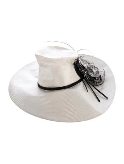 Pre-owned Neiman Marcus Summer Hat In Neutral