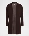Neiman Marcus Superfine Cashmere Duster In Brown