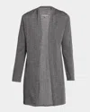 Neiman Marcus Superfine Cashmere Duster In Gray