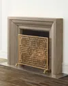 Neiman Marcus Sutton Indoor/outdoor Fireplace Mantle In Brown