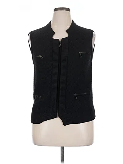 Pre-owned Neiman Marcus Sweater Vest In Black