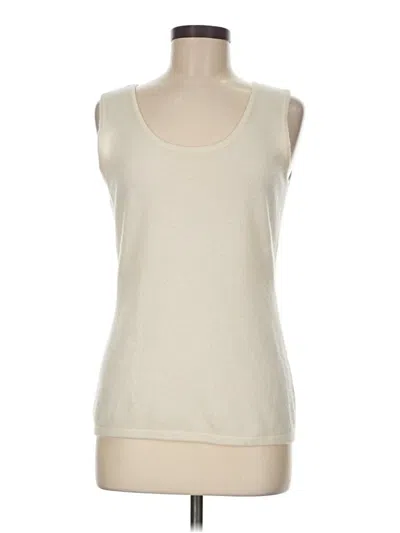 Pre-owned Neiman Marcus Sweater Vest In White