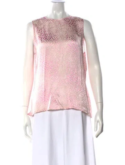 Pre-owned Neiman Marcus Top In Pink