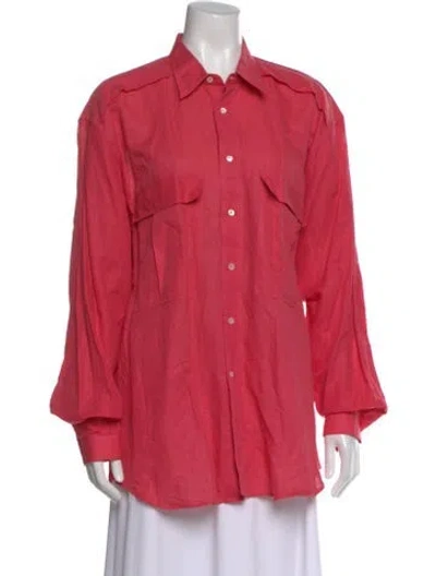 Pre-owned Neiman Marcus Top In Pink