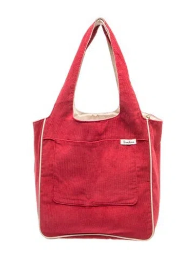Pre-owned Neiman Marcus Tote In Red