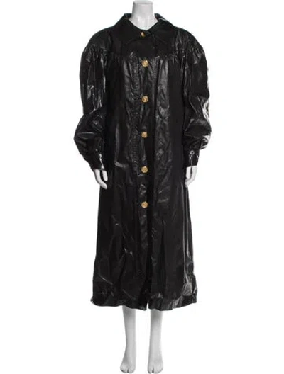 Pre-owned Neiman Marcus Trench Coat In Black