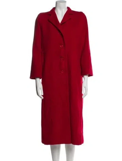 Pre-owned Neiman Marcus Trench Coat In Red