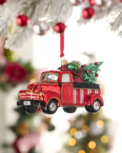 Neiman Marcus Truck With Christmas Tree Ornament In Multi