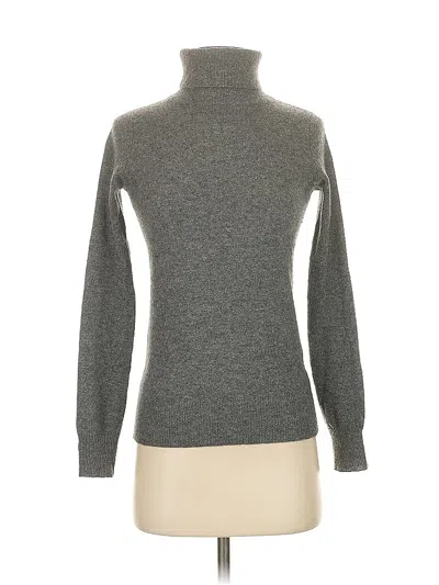 Pre-owned Neiman Marcus Turtleneck Sweater In Gray