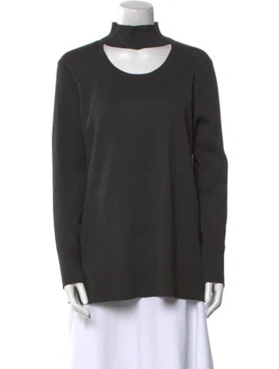 Pre-owned Neiman Marcus Turtleneck Sweater In Gray