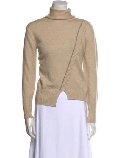 Pre-owned Neiman Marcus Turtleneck Sweater In Neutral