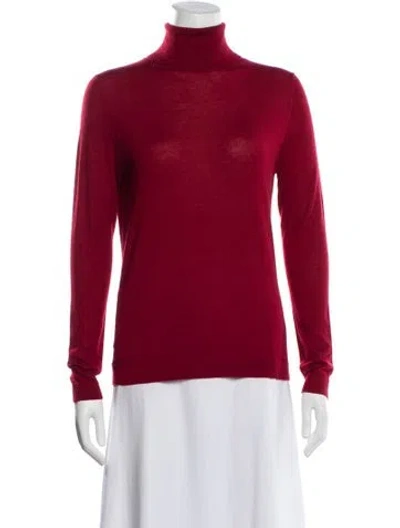Pre-owned Neiman Marcus Turtleneck Sweater In Red