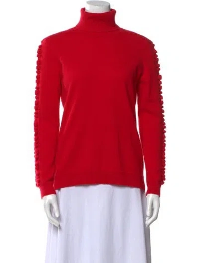 Pre-owned Neiman Marcus Turtleneck Sweater In Red