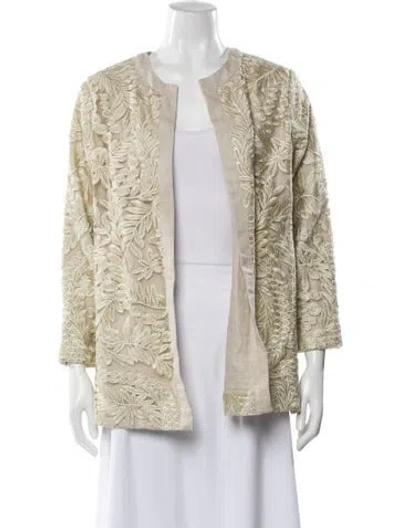 Pre-owned Neiman Marcus Tweed Pattern Evening Jacket