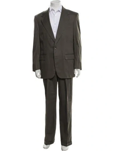 Pre-owned Neiman Marcus Two-piece Suit In Green