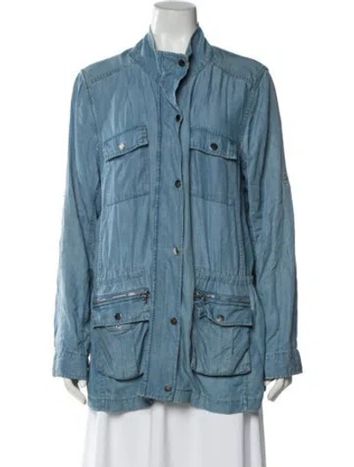 Pre-owned Neiman Marcus Utility Jacket In Blue
