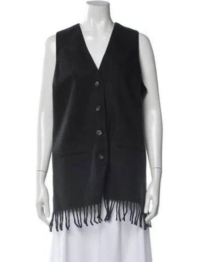 Pre-owned Neiman Marcus Vest In Black