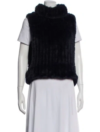 Pre-owned Neiman Marcus Vest In Black