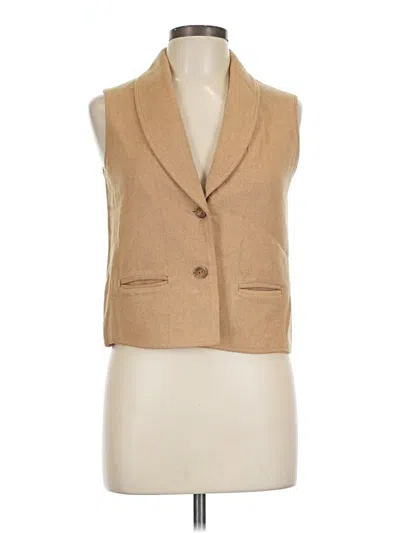Pre-owned Neiman Marcus Vest In Brown