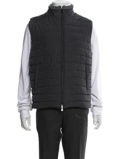 Pre-owned Neiman Marcus Vest In Gray