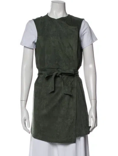 Pre-owned Neiman Marcus Vest In Green